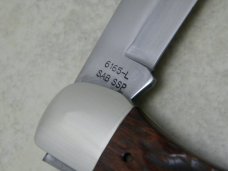 Case XX SS USA 4 Dot (1986) Laminated Wood 6165-L SAB SSP Lockback Folding Hunter Knife