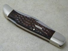 Case XX SS USA 4 Dot (1986) Laminated Wood 6165-L SAB SSP Lockback Folding Hunter Knife