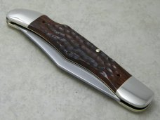 Case XX SS USA 4 Dot (1986) Laminated Wood 6165-L SAB SSP Lockback Folding Hunter Knife