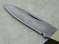 Case XX SS USA 8 Dot (1982) Wood P10051L SSP Lockback Knife OTTAWA Indian Tribe 1870-1980