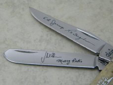 Case XX USA 2005 Appaloosa Bone 6207 SS Mini Trapper Legend's Knife