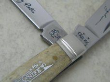 Case XX USA 2005 Appaloosa Bone 6207 SS Mini Trapper Legend's Knife
