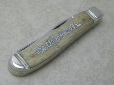 Case XX USA 2005 Appaloosa Bone 6207 SS Mini Trapper Legend's Knife