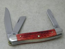 Case XX USA 2003 Pocket Worn Old Red Bone 6318 SS Craftsman Medium Stockman Knife