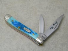 Case XX USA 2007 Blue / Pink Bone 6220 SS Baby Girl / Baby Boy Magicians Peanut Knife