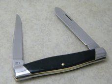 Buck Made In USA 313 Black Saw Cut Delrin Muskrat Knife c.Pre-1986