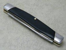 Buck Made In USA 313 Black Saw Cut Delrin Muskrat Knife c.Pre-1986