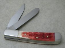 Parker-Edwards Jacksonville, AL Tennessee Highway Patrol 60th Anniversary Red Bone Trapper Knife