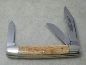 Parker Cut. Co. Japan Eagle Brand Bone Stockman Knife