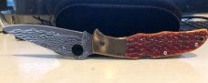 Spyderco C10JBOP Endura with Polished Orange Jigged-Bone Scales