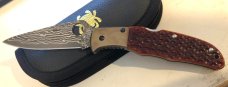 Spyderco C10JBOP Endura with Polished Orange Jigged-Bone Scales