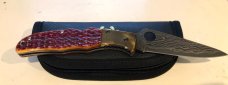 Spyderco C10JBOP Endura with Polished Orange Jigged-Bone Scales