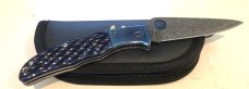 Spyderco Limited Number Sprint Run Endura C10JBBP with Blue-Colored Jigged-Bone Handle