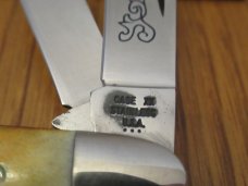 Case XX 1977 Blue Scroll Stag Handle Stockman Pattern # 5347HP SSP