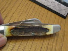Case XX 1977 Blue Scroll Stag Handle Stockman Pattern # 5347HP SSP