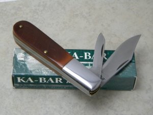 Kabar USA Saw-Cut Delrin 1013 Barlow Knife in Box