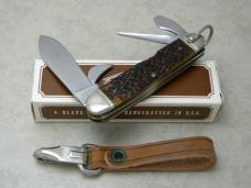 Western USA 901 Delrin Camp Scout Utility Knife & Leather Strap c.1981 - NIB 