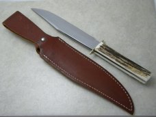 Kissing Crane Solingen Germany Stag KC750 Original Bowie Fixed Blade Sheath Knife