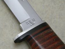 Case XX USA 1965-69 Stacked Leather 316-5 Fixed Blade Sheath Knife