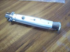 Renzo Beltrame 11" Stiletto Dagger Automatic Swivel Bolster White Pearlex Handles Beauty!
