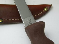 Buck 123 USA Maroon Lakemate Fixed Blade Hunting Sheath Filet Knife in Box - Pre-1986