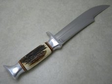 Edge Brand Solingen Germany Stag Gator Hunter Fixed Blade Sheath Knife
