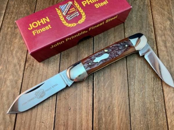 John Primble By Blue Grass Cutlery Canoe Burnt Orange Bone John Primble By Blue Grass Cutlery Canoe Burnt Orange Bone