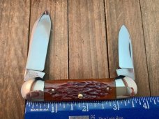 John Primble By Blue Grass Cutlery Canoe Burnt Orange Bone 