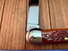 John Primble By Blue Grass Cutlery Canoe Burnt Orange Bone 