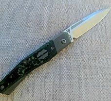 Suprlativ Infidel Slipjoint..Jungle Fat Carbon and M390..Linerlock....Oeser/Pena/Garcia Collaboratio