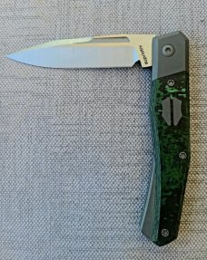 Suprlativ Infidel Slipjoint..Jungle Fat Carbon and M390..Linerlock....Oeser/Pena/Garcia Collaboratio