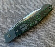 Suprlativ Infidel Slipjoint..Jungle Fat Carbon and M390..Linerlock....Oeser/Pena/Garcia Collaboratio