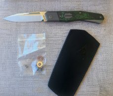 Suprlativ Infidel Slipjoint..Jungle Fat Carbon and M390..Linerlock....Oeser/Pena/Garcia Collaboratio