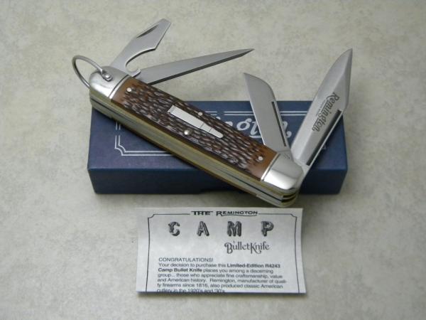 Remington Bullet 1994 R4243 Delrin Camp Bullet Knife in Box