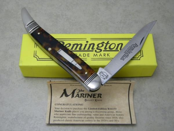Remington UMC USA 2001 Imitation Tortoise Shell R1615T The Mariner Toothpick Knife in Box 