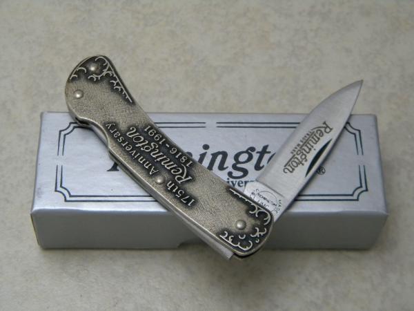 Remington UMC USA Metal RS15M Rifle Model 700 175th Anniversary 1816-1991 kickback Knife in Box Remington UMC USA Metal RS15M Rifle Model 700 175th Anniversary 1816-1991 kickback Knife in Box