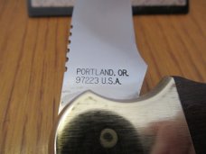 Gerber Wood Handle Folding Lock Back Model Magnum