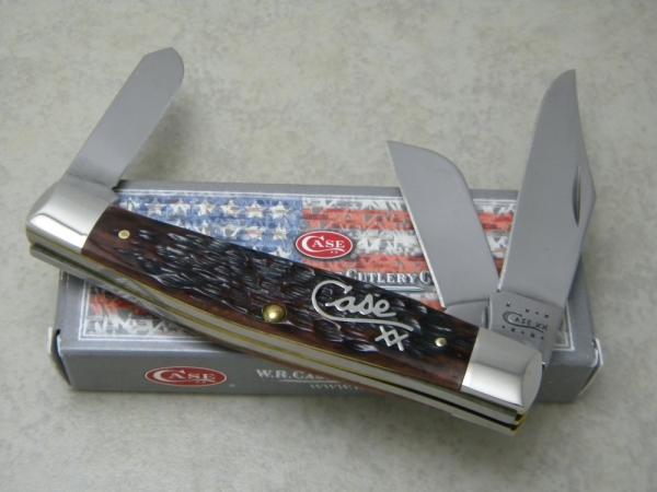 Case XX USA 2011 Chestnut Bone Silver Script 6375 Stockman Knife in Box Case XX USA 2011 Chestnut Bone Silver Script 6375 Stockman Knife in Box