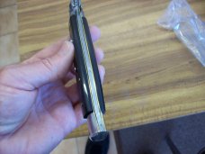 Renzo Beltrame 11" Stiletto Automatic Swivel Bolster Bayonet W/Buffalo Horn Handles Beauty!