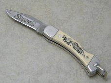 Schrade + USA 511 SC Scrimshaw Lockback Knife in Box
