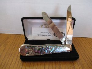 Case XX 2021 Abalone Pearl Trapper Pattern # 8254 SS