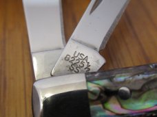 Case XX 2022 Abalone  Pearl Half Coke Bottle Pattern # 8225 1/2  SS