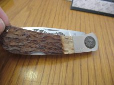 Gerber 1986 NKCA Brown Jigged Bone Folding Lock Back 