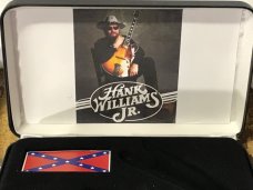 New Case XX USA Hank Williams Jr.Dark Red Bone Trapper Deep Color Etched Blades,4-1/8” Brand New.