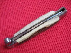 VINTAGE Italian One Hand Opening STAG Handle Knife - New Old Stock