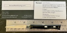 Rare 1960's Ackermannchen Switchblade Knife, Made In Italy, Unused, 5.75 Inch