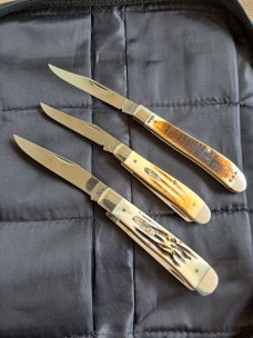 Case XX Bonestag Knife Collection; Lot of 15 Knives