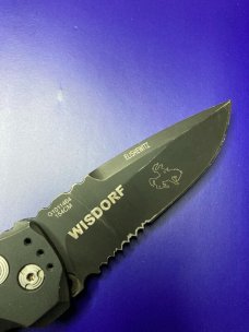 Hogue Knives EX-A01 Automatic Knife Drop Point Black Aluminum