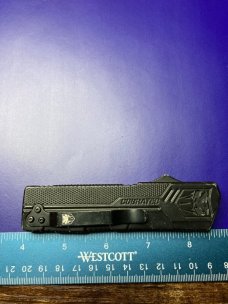 CobraTec LIGHTWEIGHT BLACK OTF Knife