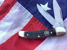 J A Henckels Copperhead Pocket Knife w/ Burgendy / Dark Red Handles + -NOS